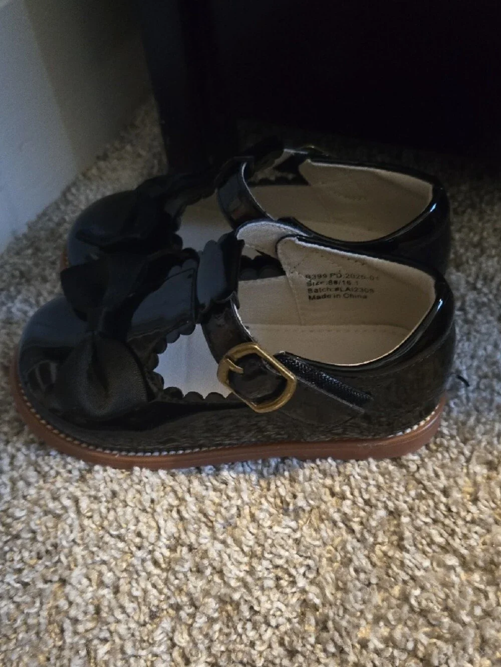 Girls' Classic T-Strap Mary Jane Shoes - Black, Tan, Cognac